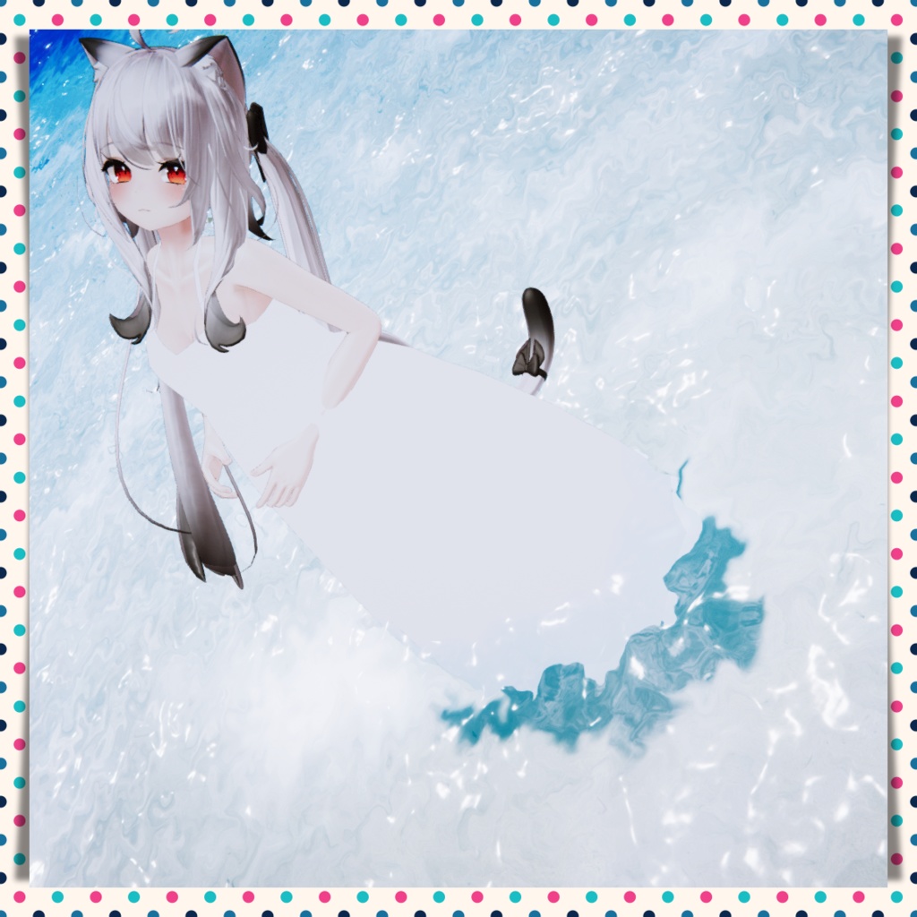 【VRChat想定】サマースカート【お着替え用】