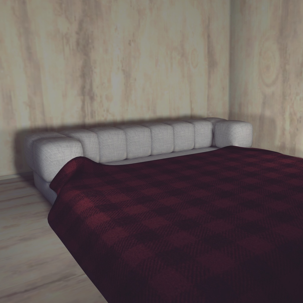 3Dモデル ソファカーペット VRC想定