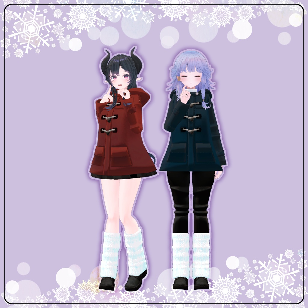 【VRChat想定】ウィンターコート【お着替え用】