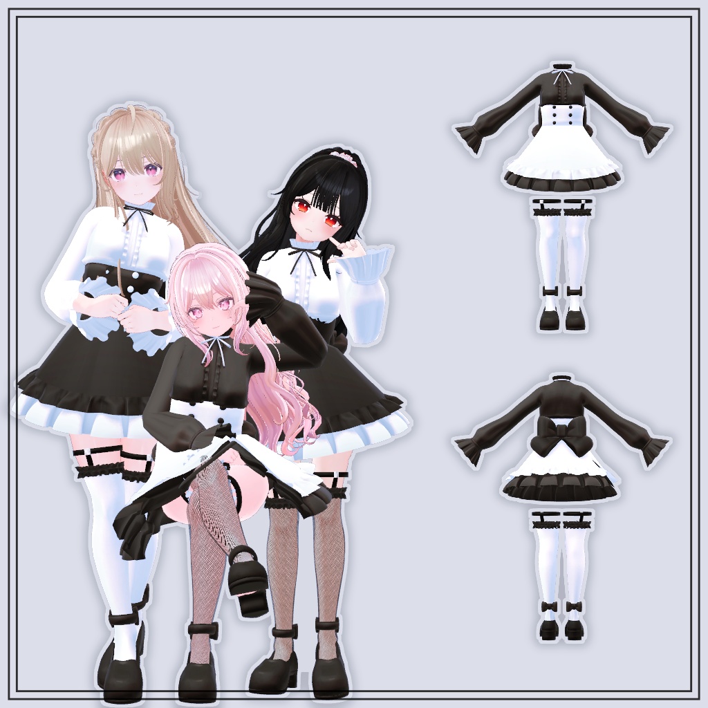 【VRChat想定】SpringGothic【お着替え用】