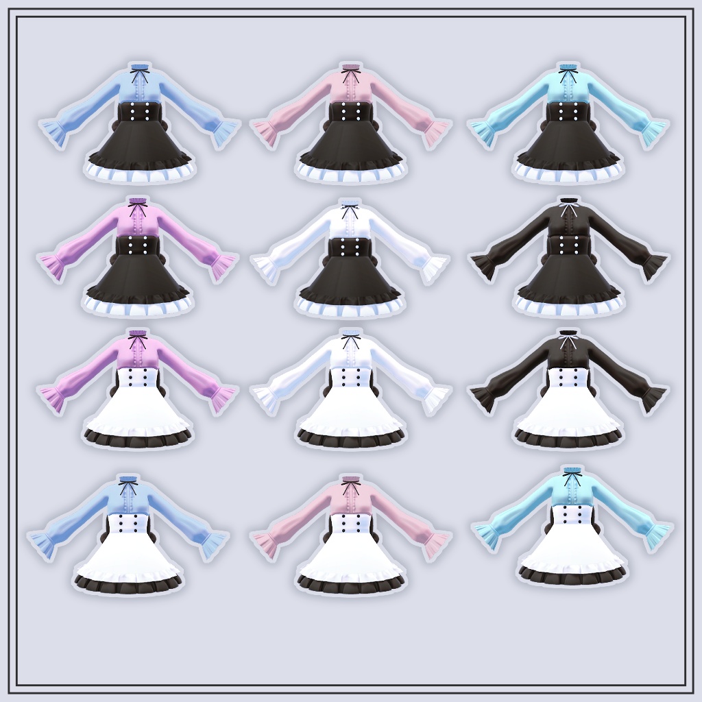 【VRChat想定】SpringGothic【お着替え用】