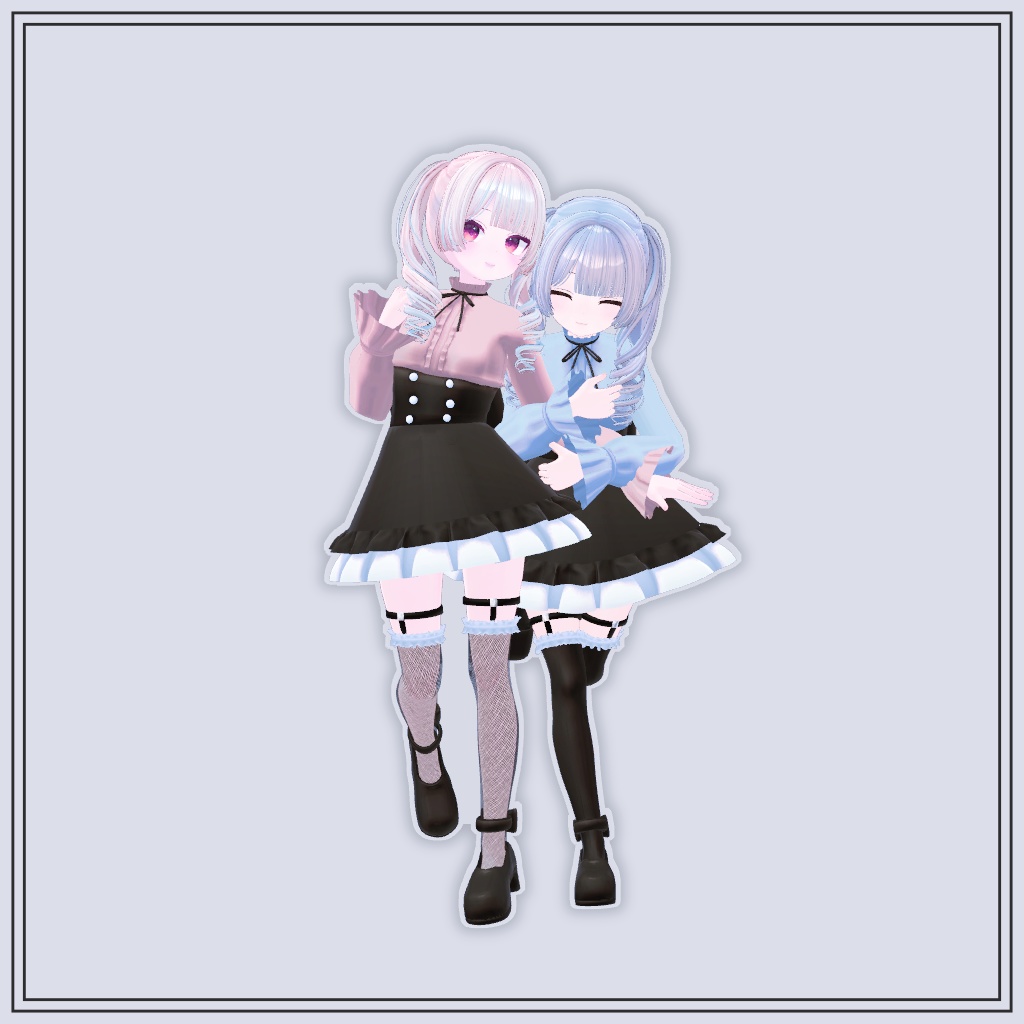 【VRChat想定】SpringGothic【お着替え用】