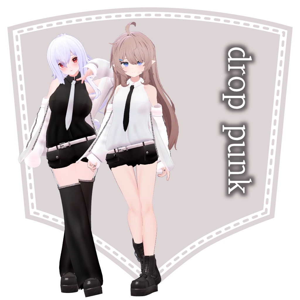 【VRChat想定】drop punk【お着替え用】