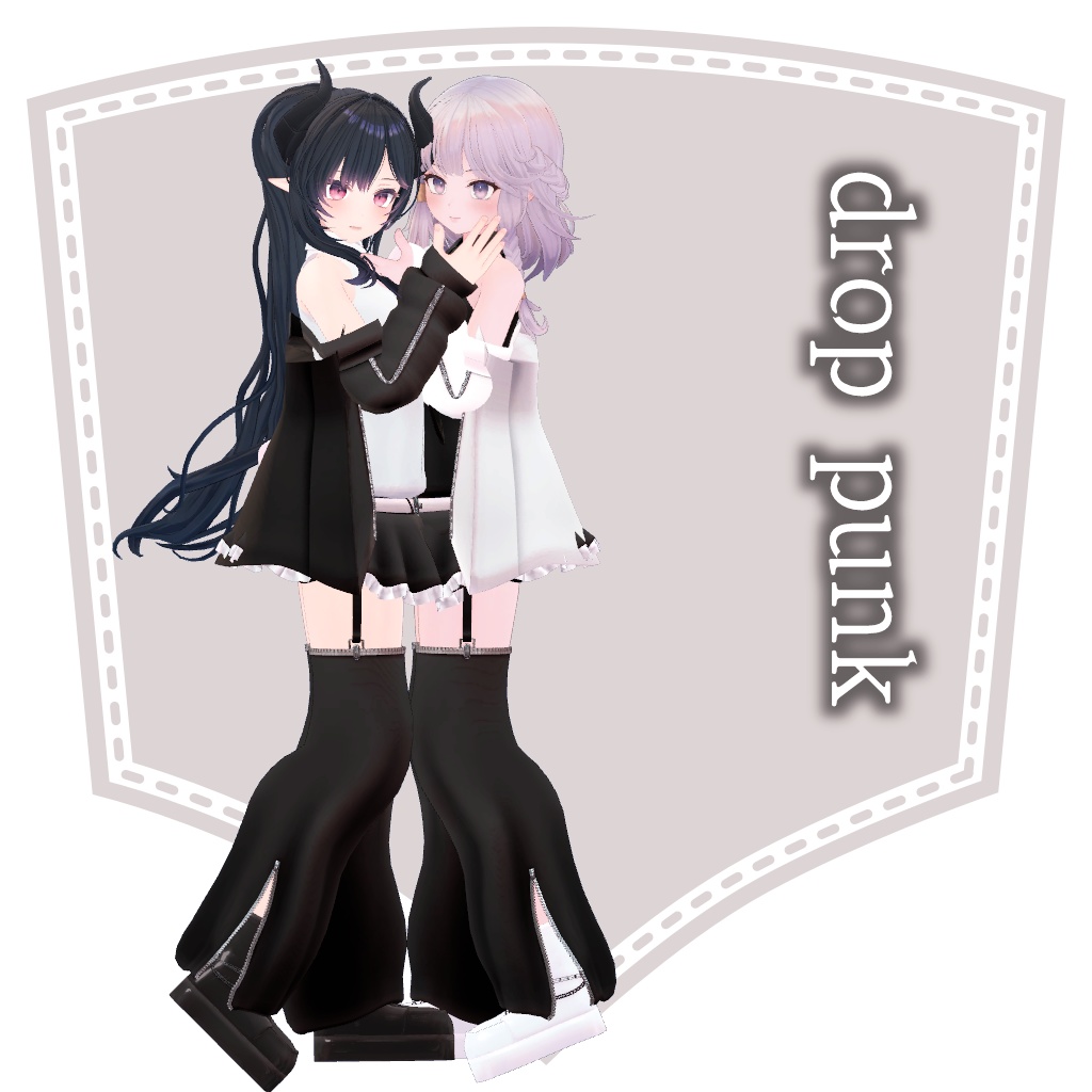【VRChat想定】drop punk【お着替え用】