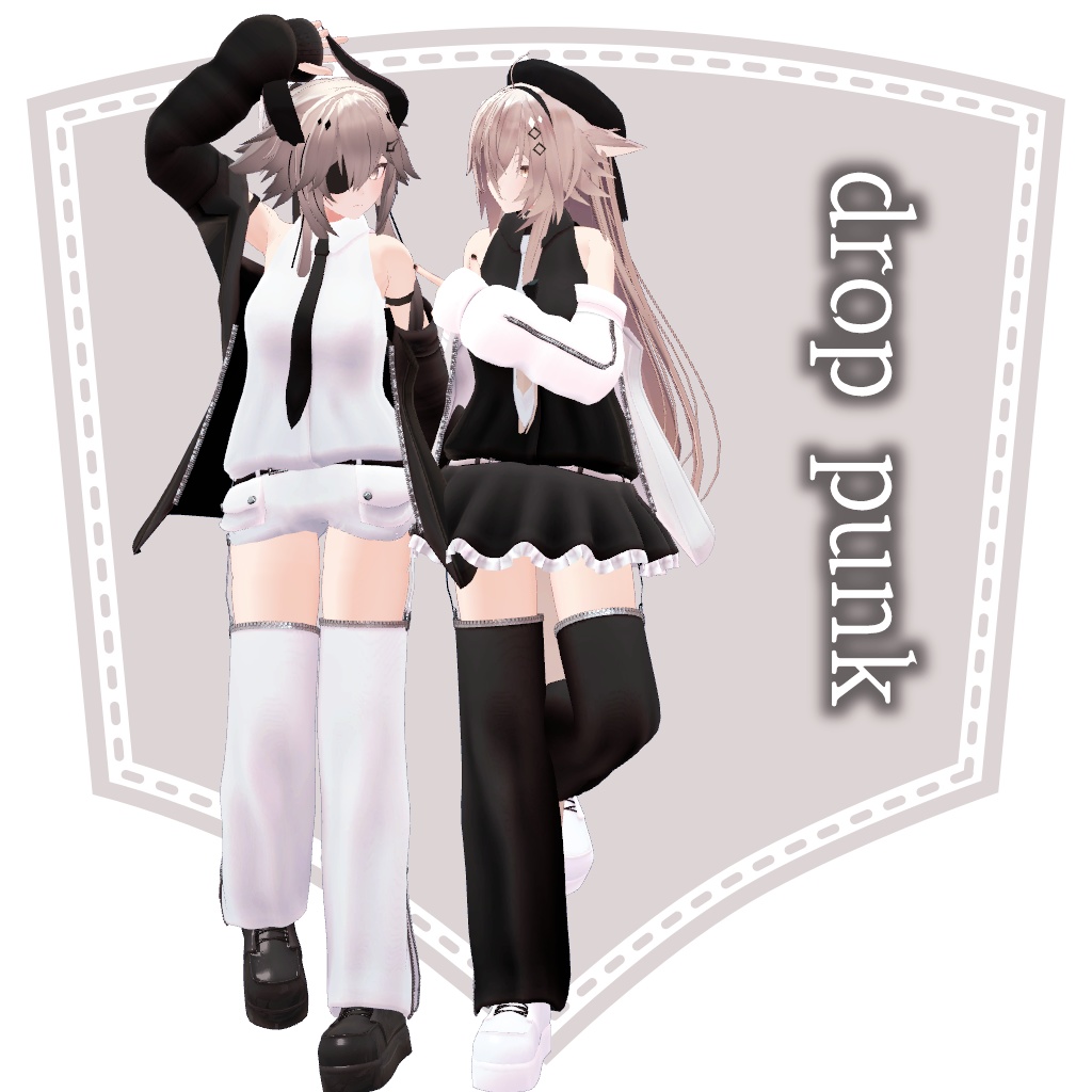 【VRChat想定】drop punk【お着替え用】