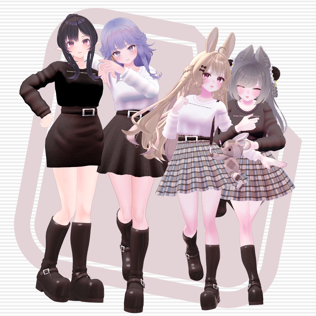 【VRChat想定】Spring Casual【お着替え用】