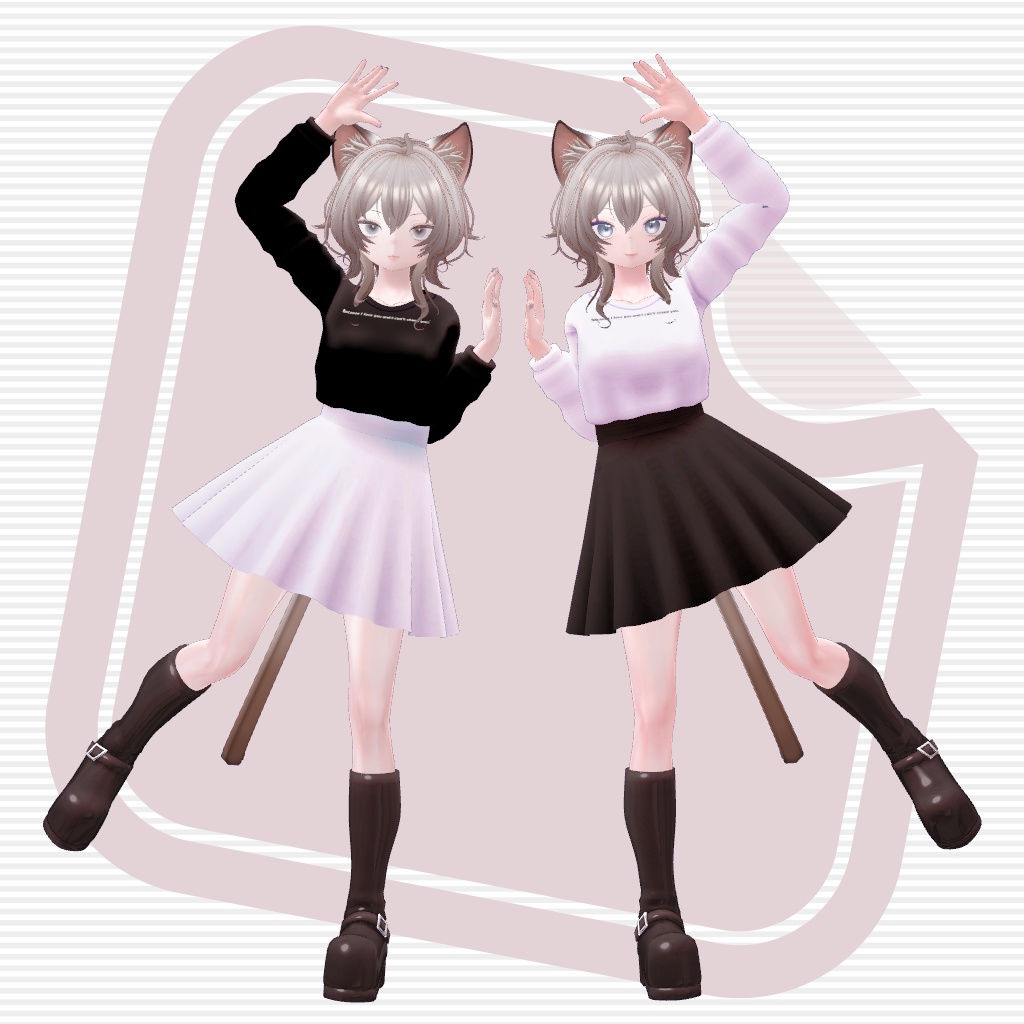 【VRChat想定】Spring Casual【お着替え用】