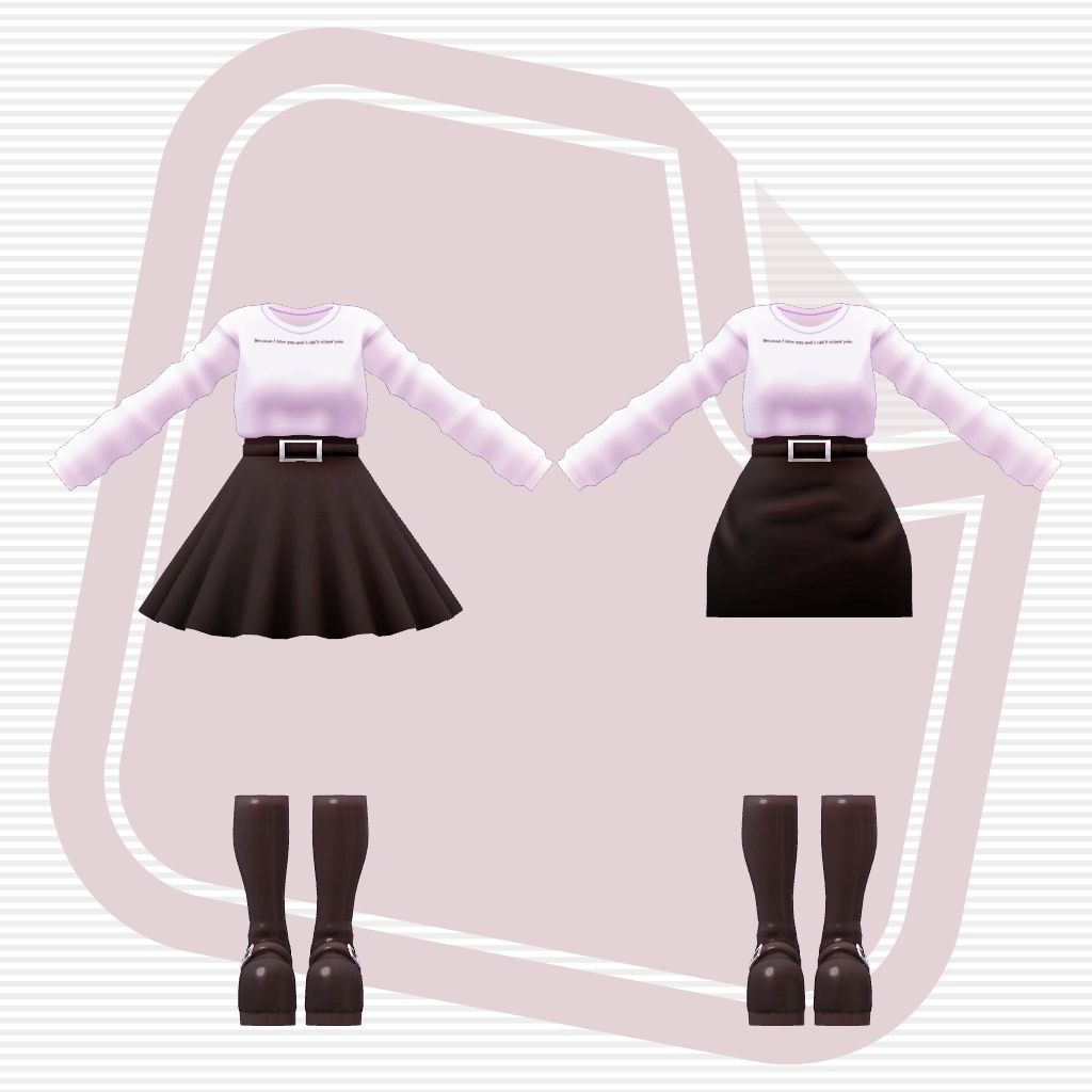 【VRChat想定】Spring Casual【お着替え用】