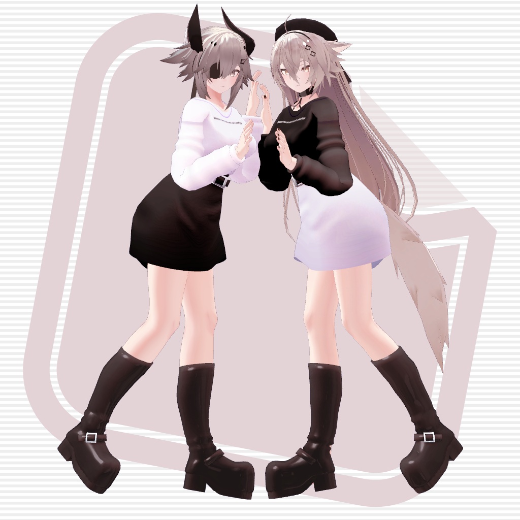 【VRChat想定】Spring Casual【お着替え用】