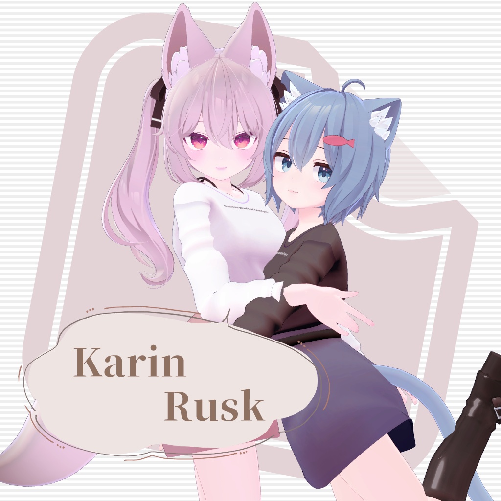 【VRChat想定】Spring Casual【お着替え用】