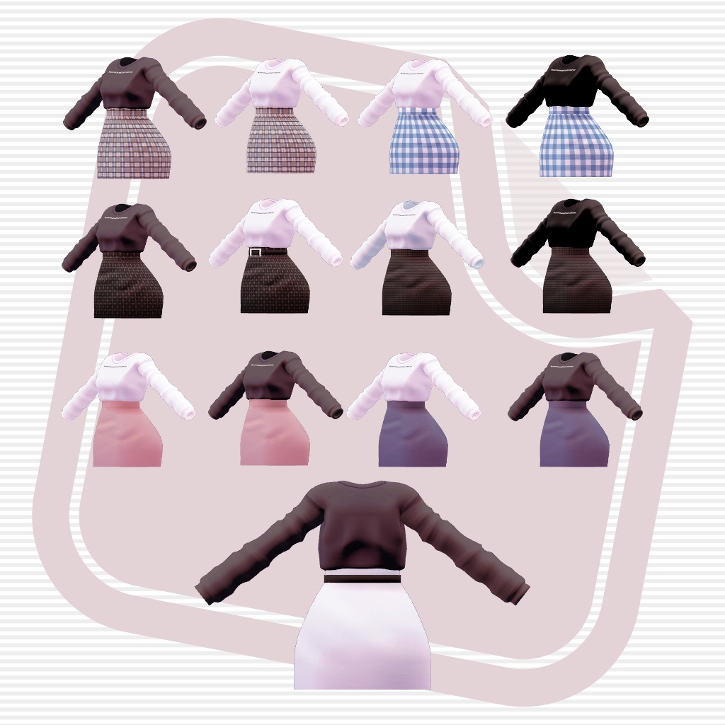 【VRChat想定】Spring Casual【お着替え用】