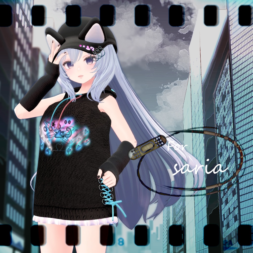 VRChat Assumption] Mid-Cute Hoodie [For Changing].
