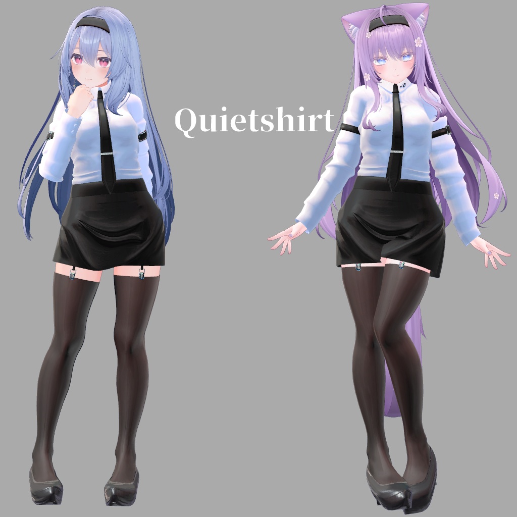 サポート終了【VRChat想定】Quietshirt【お着替え用】