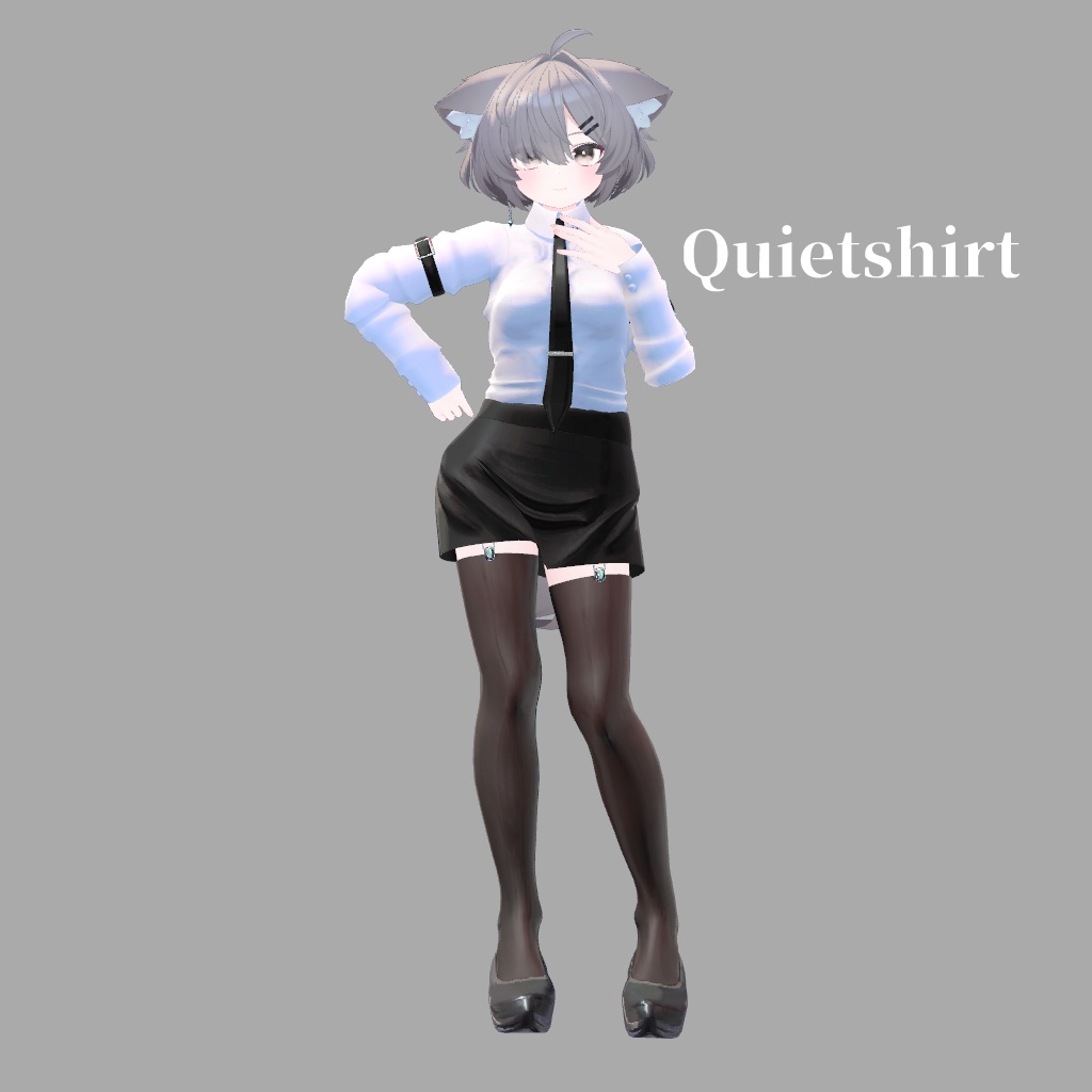 サポート終了【VRChat想定】Quietshirt【お着替え用】