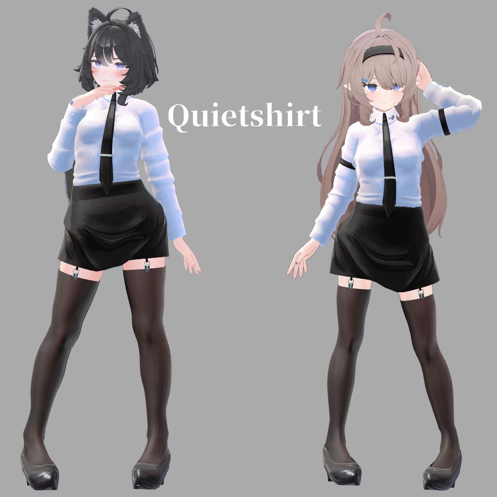 サポート終了【VRChat想定】Quietshirt【お着替え用】