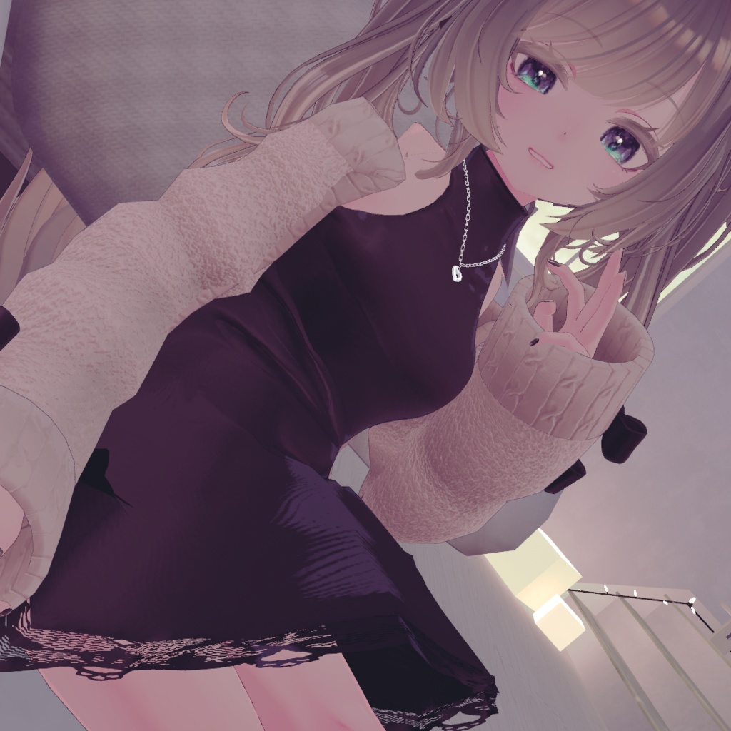 【複数アバター対応】KnitDress