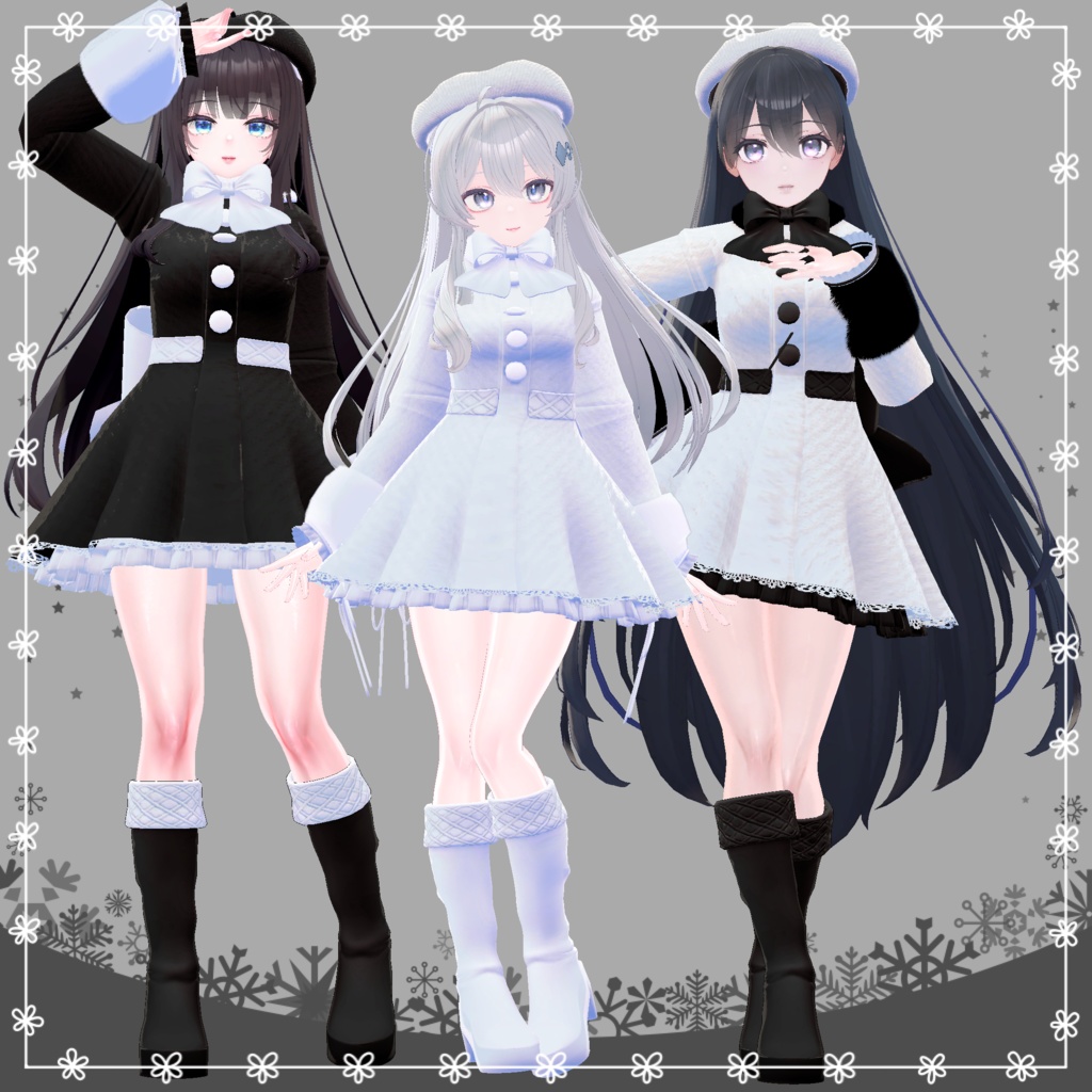 【複数アバター対応】RibbonCoat