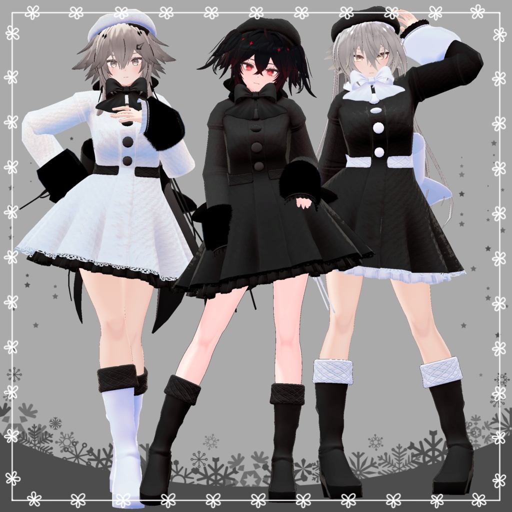 【複数アバター対応】RibbonCoat