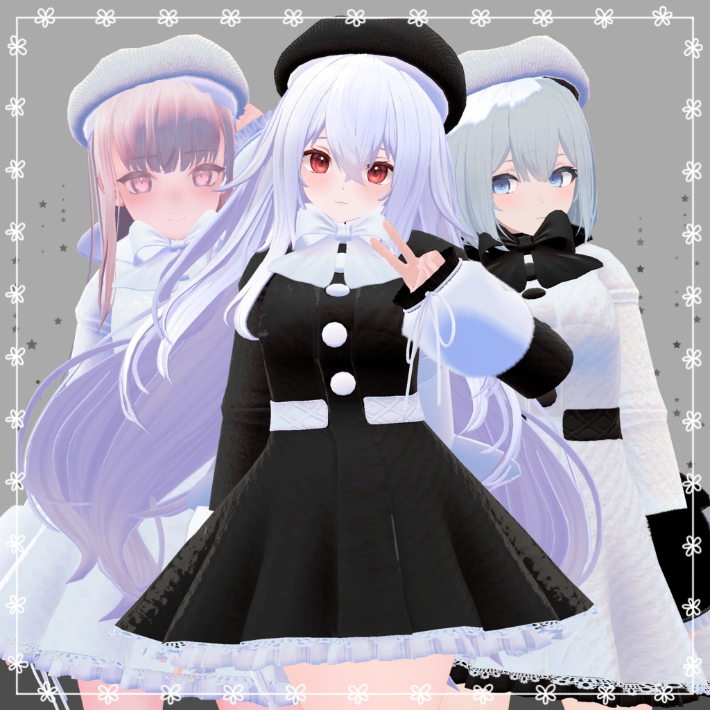 【複数アバター対応】RibbonCoat