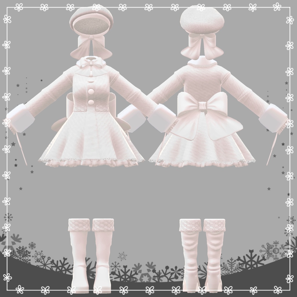 【複数アバター対応】RibbonCoat