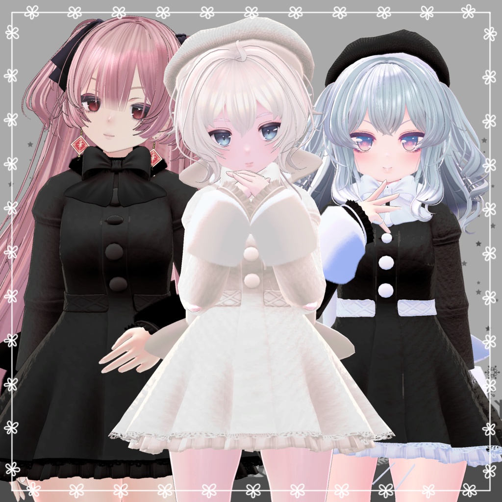 【複数アバター対応】RibbonCoat