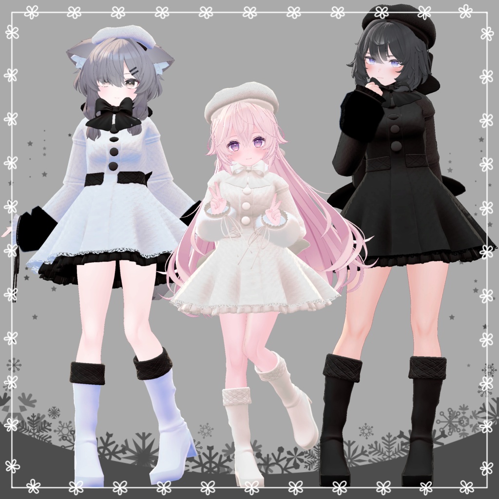 【複数アバター対応】RibbonCoat