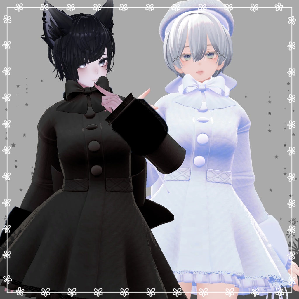 【複数アバター対応】RibbonCoat