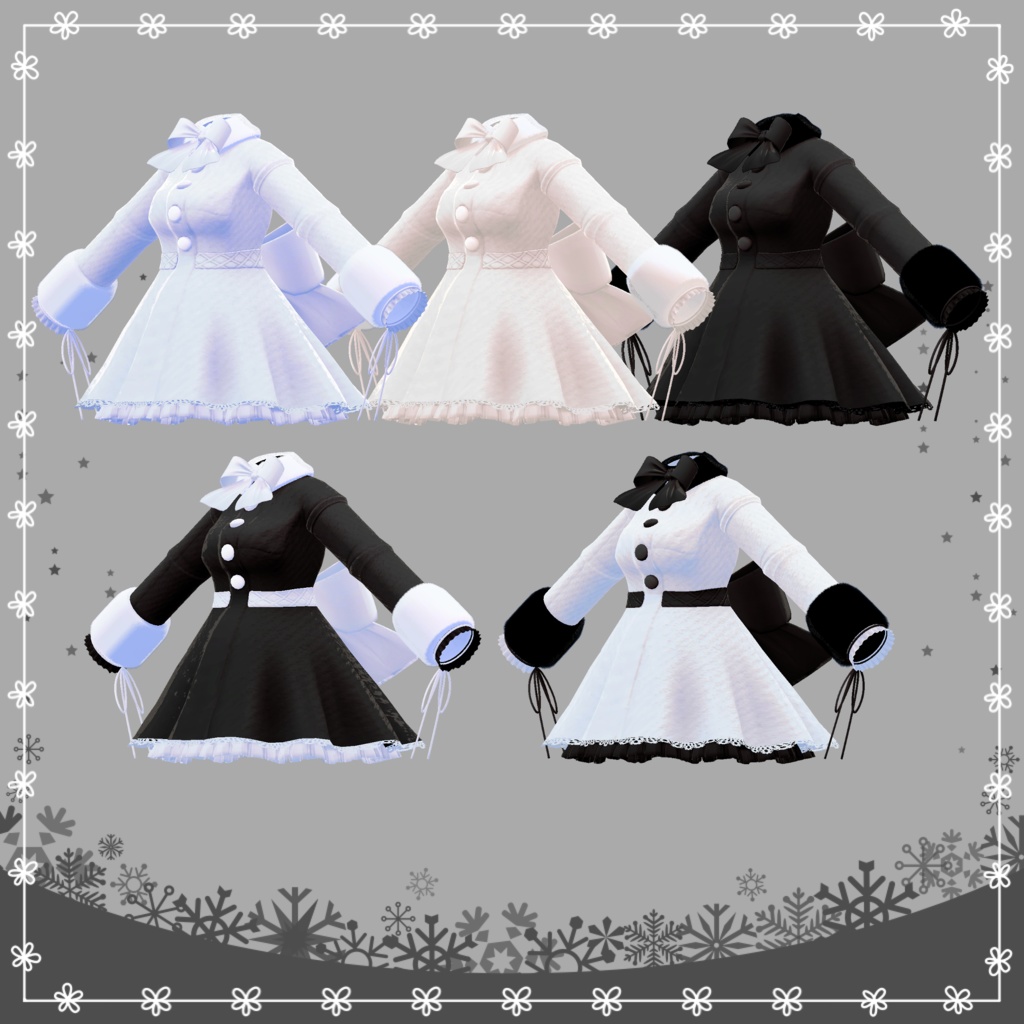 【複数アバター対応】RibbonCoat