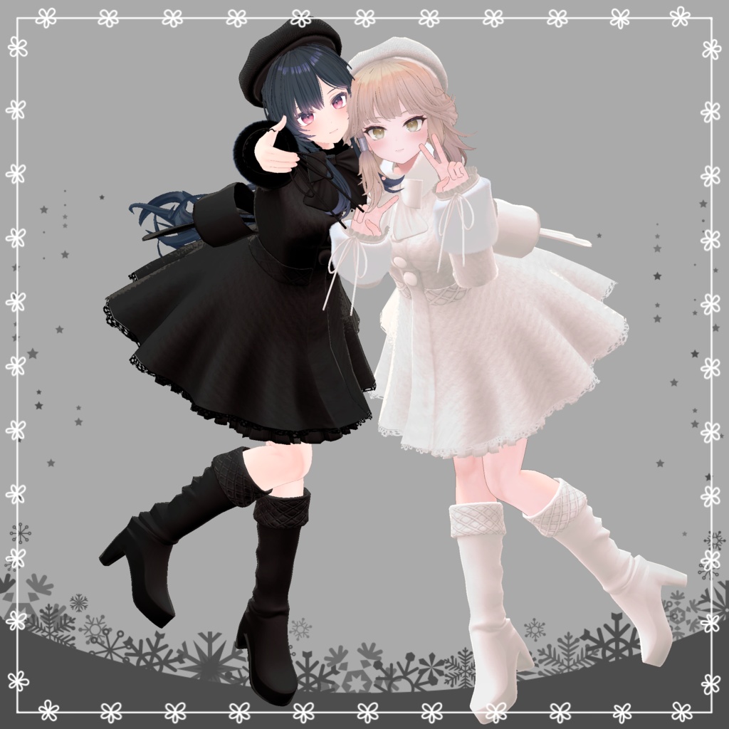 【複数アバター対応】RibbonCoat