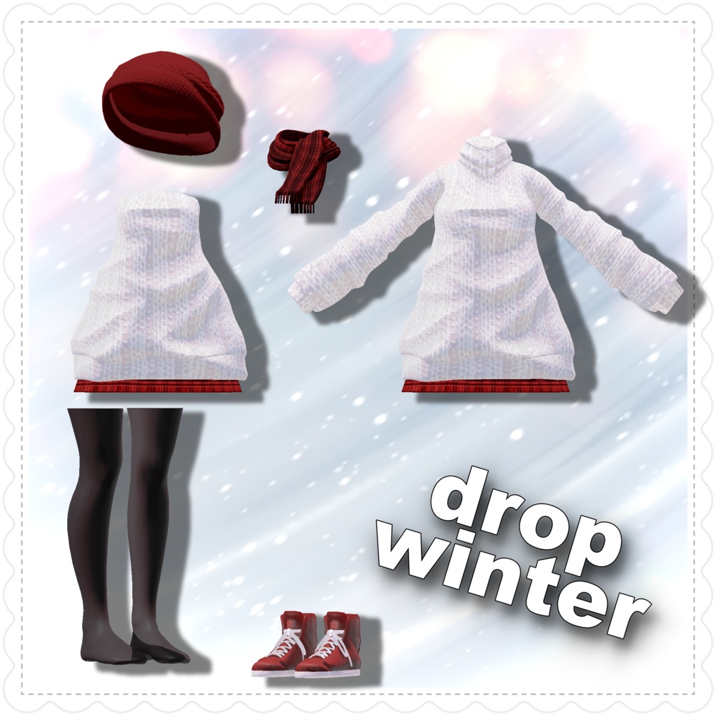 【複数アバター対応】drop winter