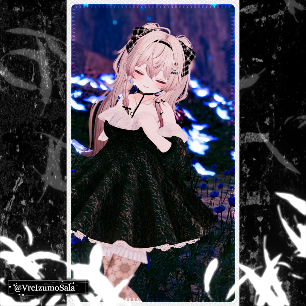 【⏳複数アバター対応】セラフィックブルームドレス