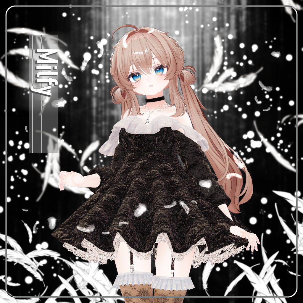 【⏳複数アバター対応】セラフィックブルームドレス