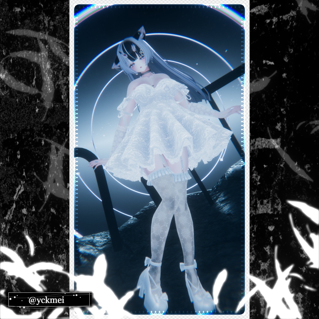 【⏳複数アバター対応】セラフィックブルームドレス