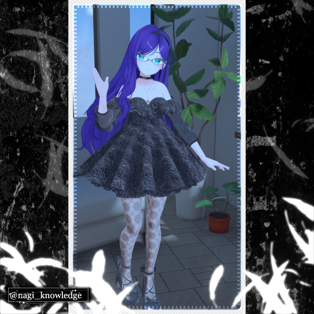 【⏳複数アバター対応】セラフィックブルームドレス