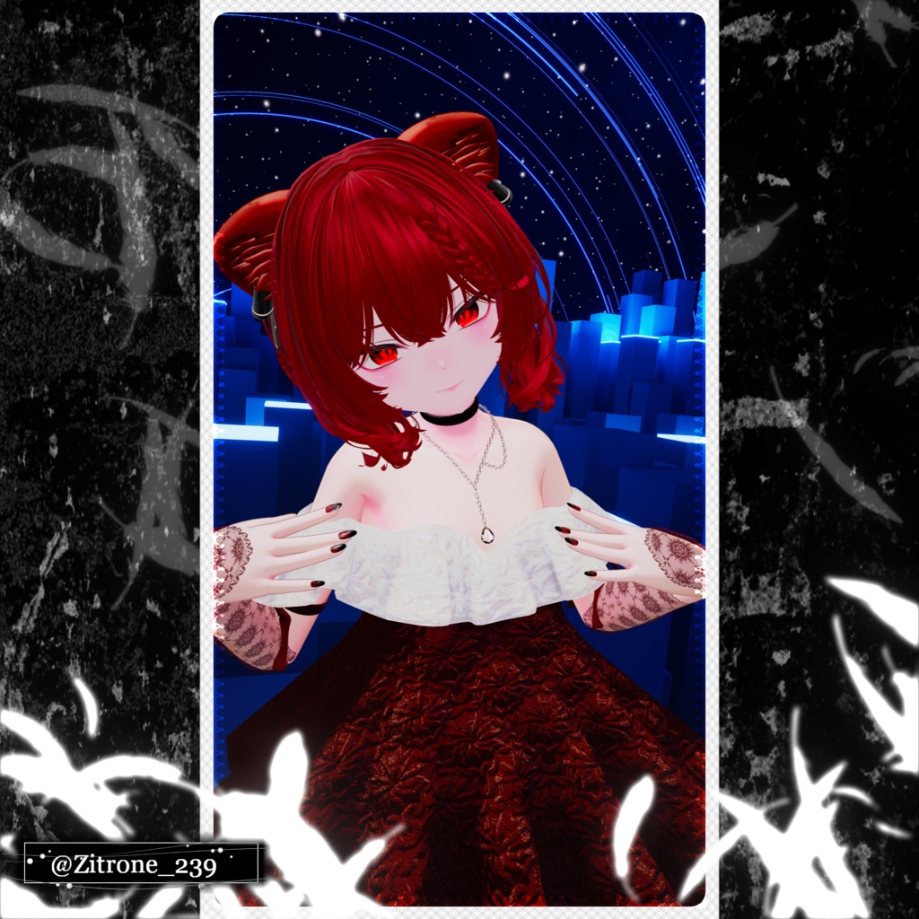 【⏳複数アバター対応】セラフィックブルームドレス