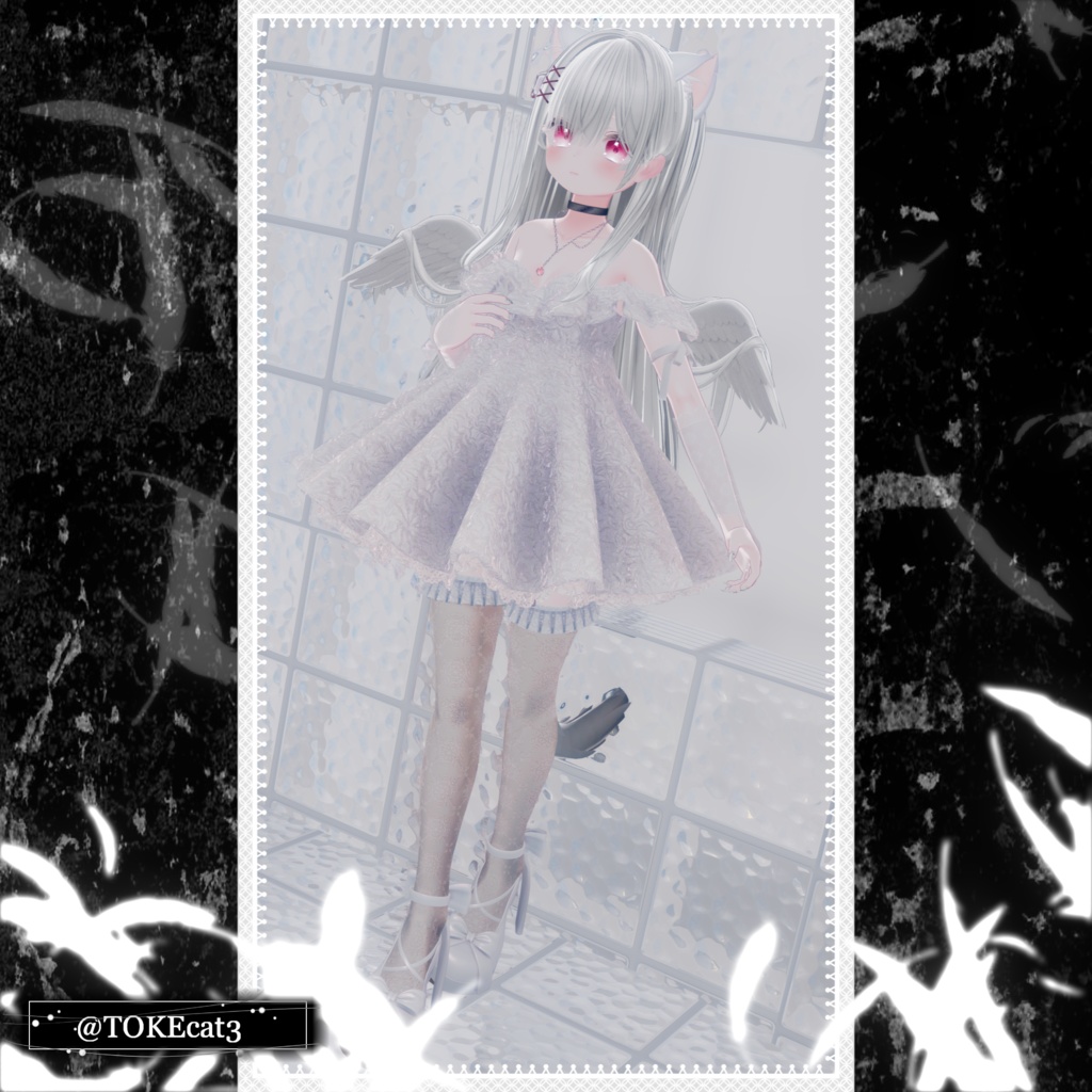 【⏳複数アバター対応】セラフィックブルームドレス