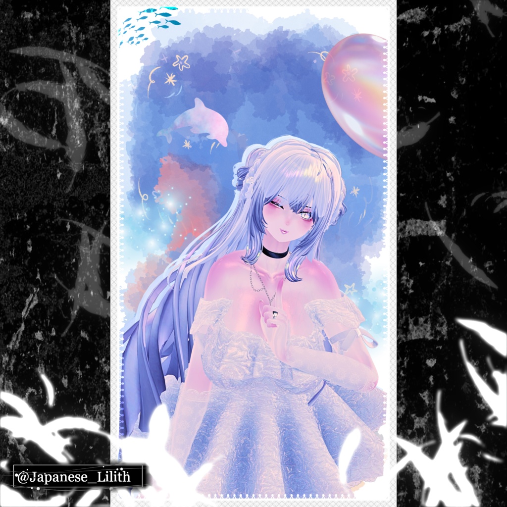 【⏳複数アバター対応】セラフィックブルームドレス