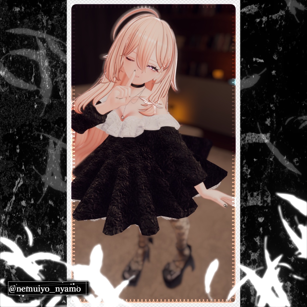 【⏳複数アバター対応】セラフィックブルームドレス