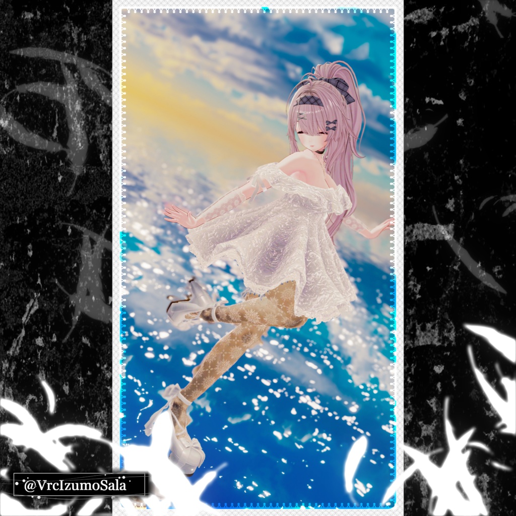 【⏳複数アバター対応】セラフィックブルームドレス