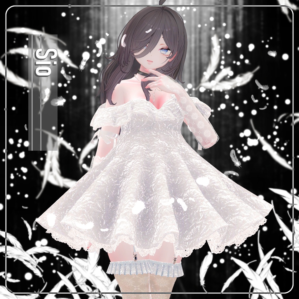 【⏳複数アバター対応】セラフィックブルームドレス