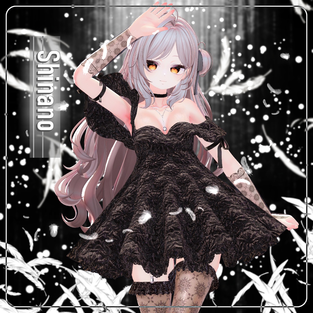 【⏳複数アバター対応】セラフィックブルームドレス