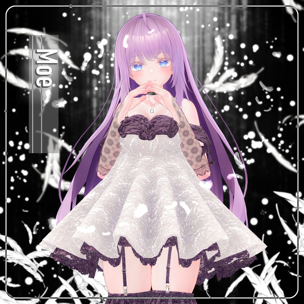 【⏳複数アバター対応】セラフィックブルームドレス