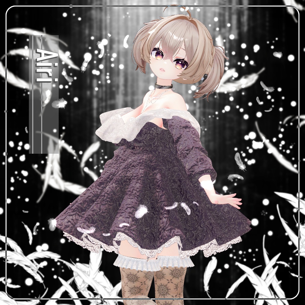 【⏳複数アバター対応】セラフィックブルームドレス