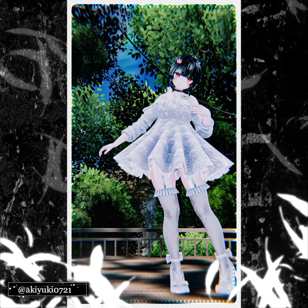 【⏳複数アバター対応】セラフィックブルームドレス