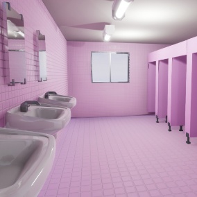 UE4用男子トイレ、女子トイレセット
