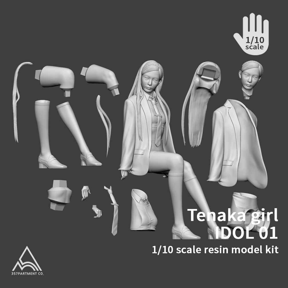 1/10 Tenaka Girl IDOL 01 Resin kit figure