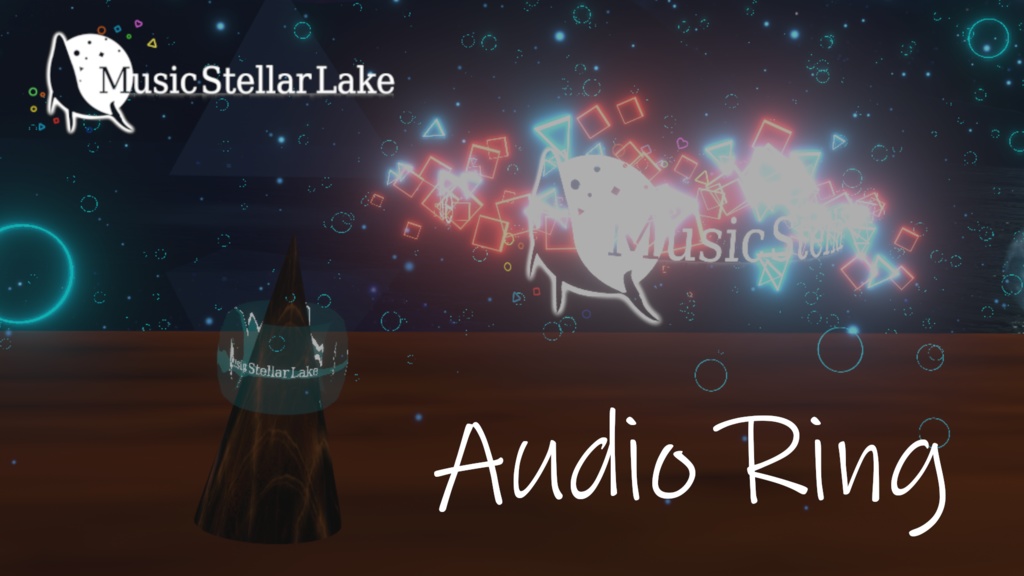 [VRChat想定] Music Stellar Lake Audio Ring
