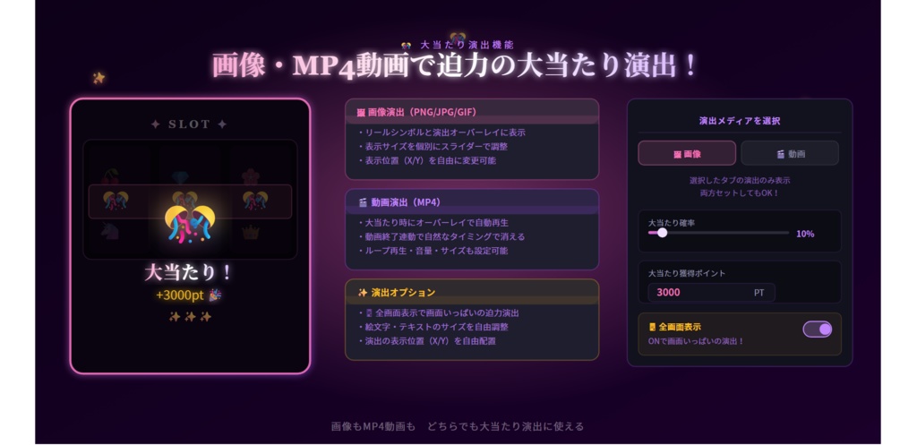 わんコメ用 オリジナルスロット プラグイン & テンプレート