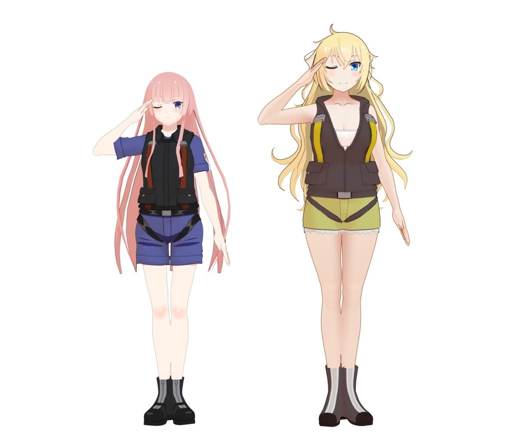 MMD グリペン&イーグル(モーフ追加版)