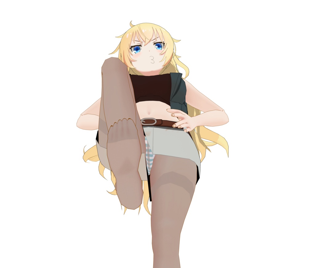 MMD イーグル(黒ストッキングVer)(無料)